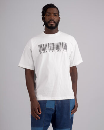 BF&F MEN’S BARCODE PRINT T-SHIRT