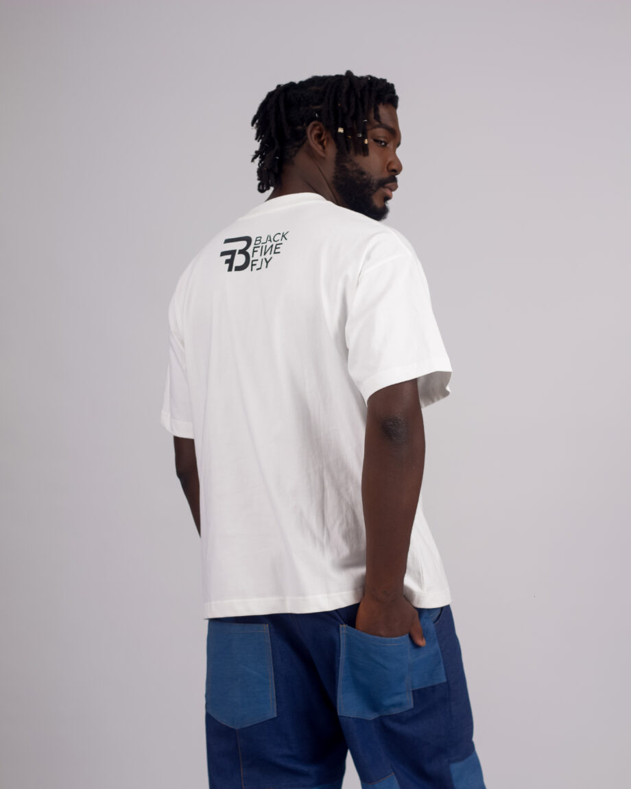BF&F MEN’S BARCODE PRINT T-SHIRT - Image 2