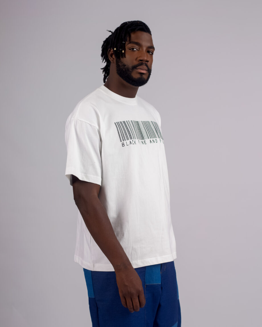 BF&F MEN’S BARCODE PRINT T-SHIRT - Image 3