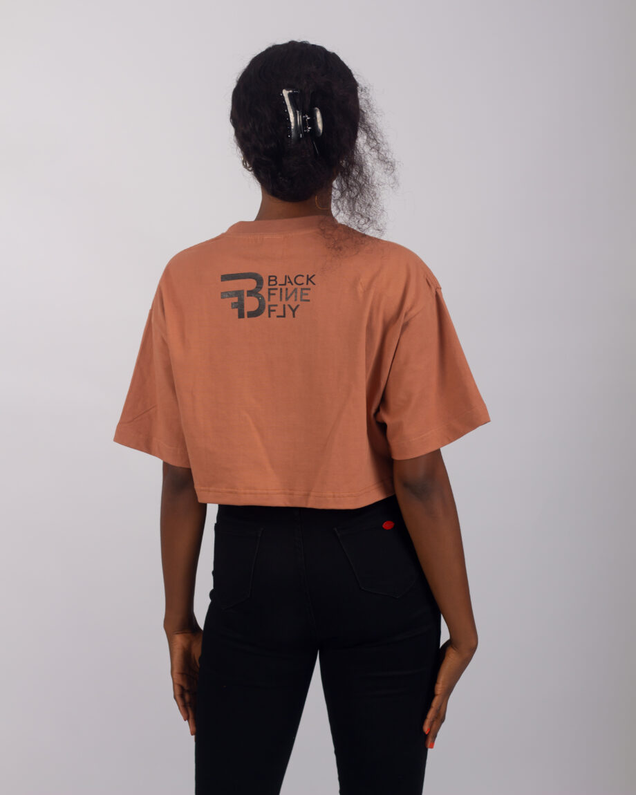 BF&F WOMEN’S CROP BARCODE PRINT TEE - Image 4